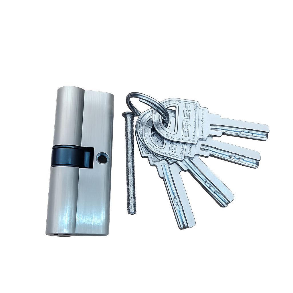 [WSP 7] SQIEK 68 MM 68mm Satin Nickel Euro Profile Cylinder Lock with 4 Keys