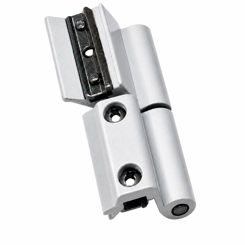 Aluminium Adjustable Door Hinge – Silver Finish | Heavy Duty Door Hinge for Aluminium & uPVC Doors