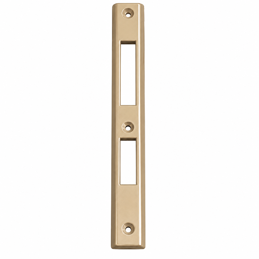 [3.5] Aluminium Lock Patti Beige – Door Lock Strike Plate for Aluminum & uPVC Doors (200 MM)